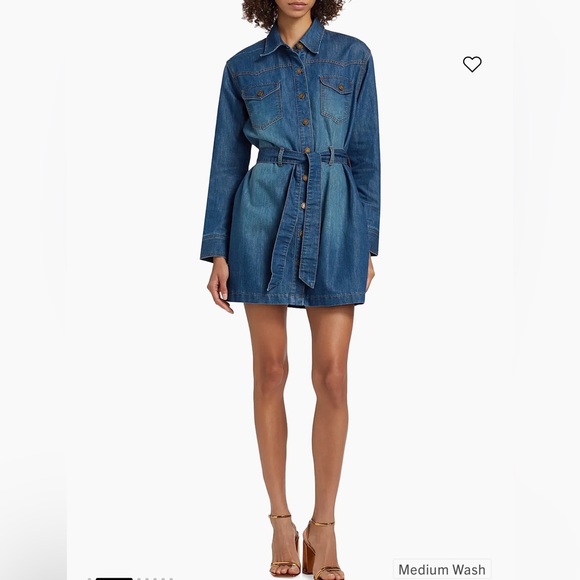 Ramy Brook Dresses & Skirts - Ramy Brook Starling Belted Jean Dress Size M NWT